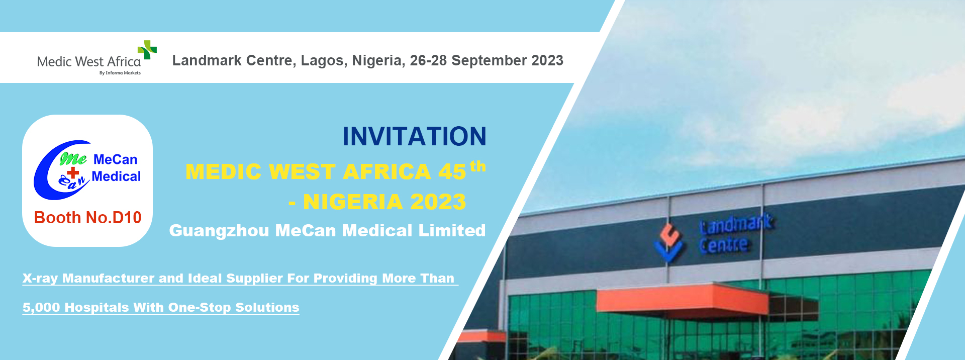 Nigeriyada 45-ci olan Medic West Africa-da MeCan Medical