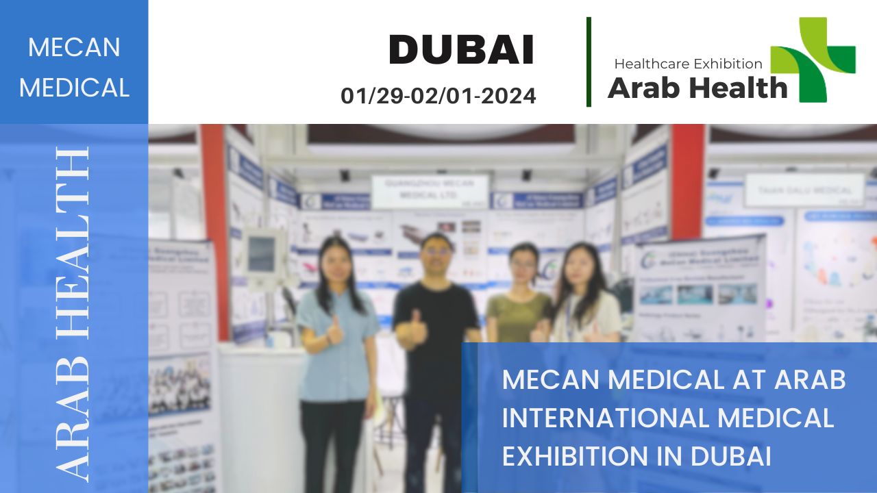 MeCan Medical ຢູ່ງານວາງສະແດງການແພດສາກົນຂອງແຂກອາຫລັບໃນ Dubai