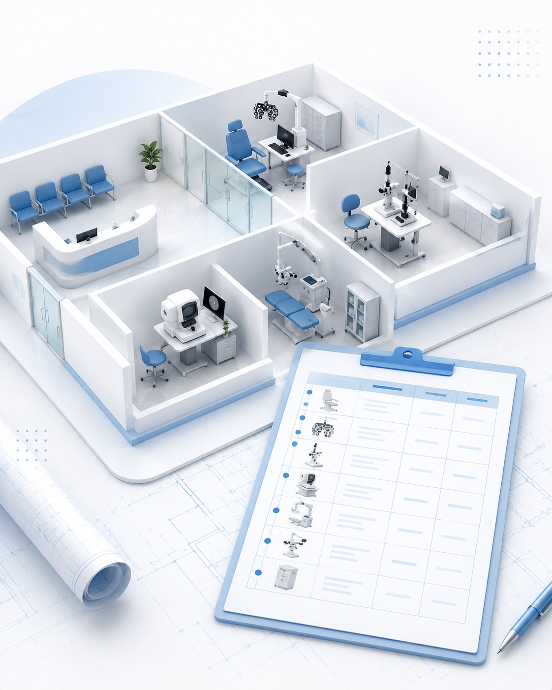 Room-by-Room Ophthalmology Equipment BOQ