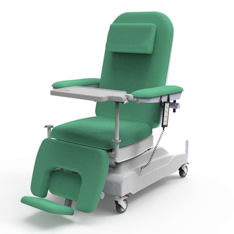 Advanced electric dialysis chair-optional color green