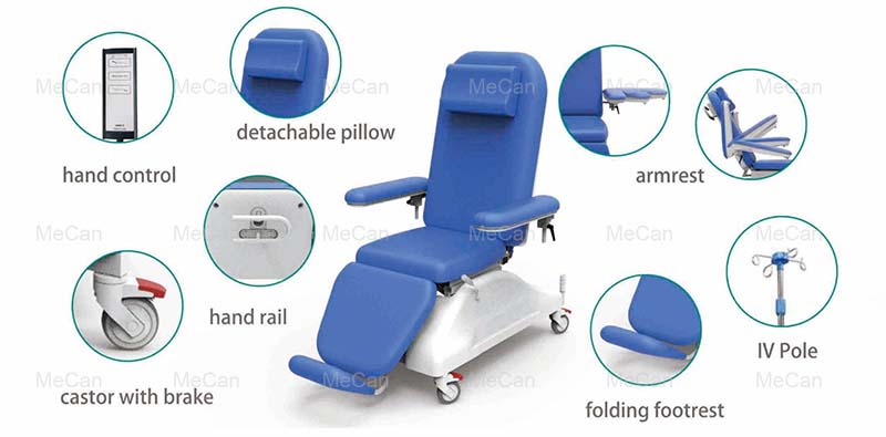 details of MeCan Electric Dialysis Chair