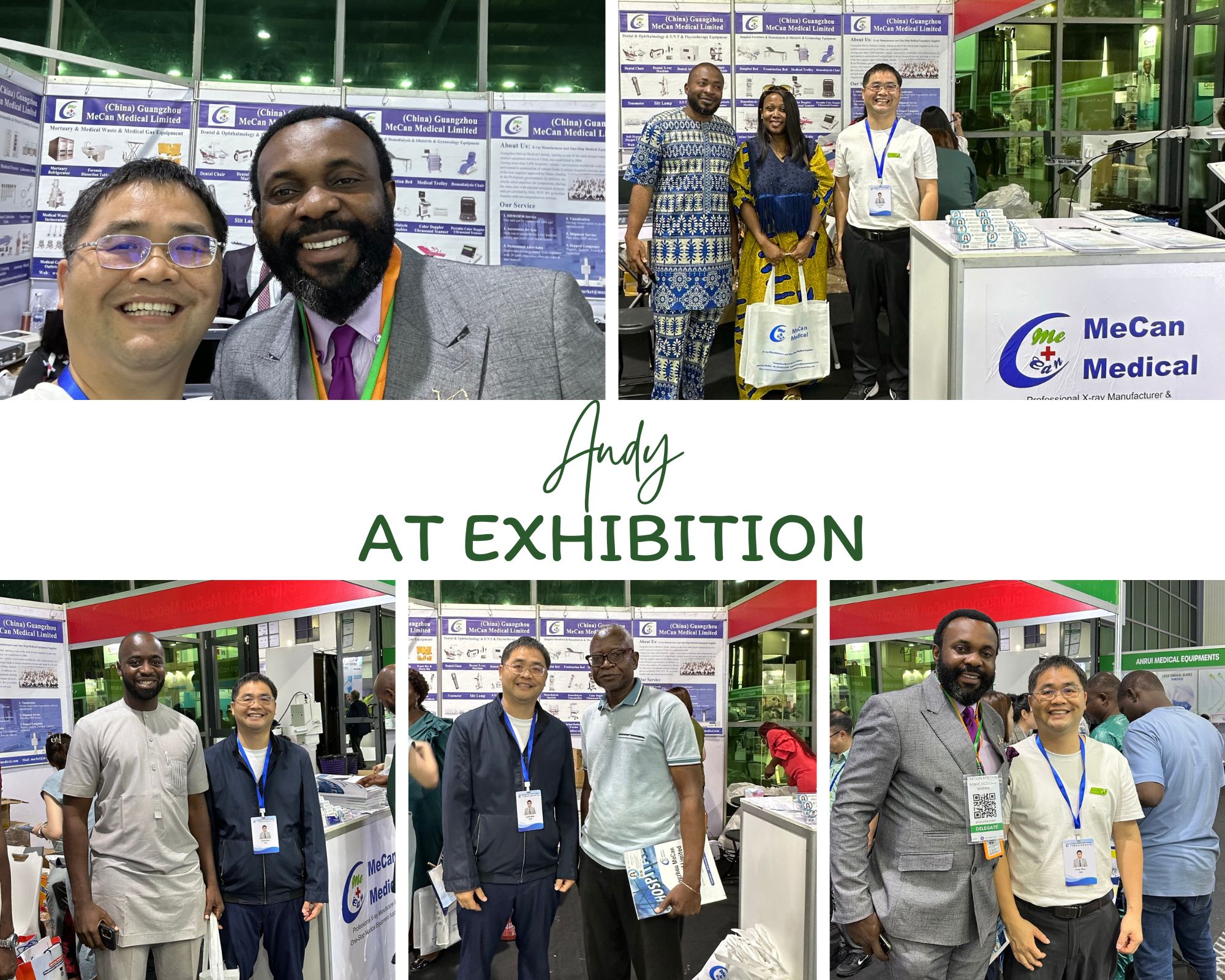 Andy with customers at MEDIC WEST AFRICA 45th