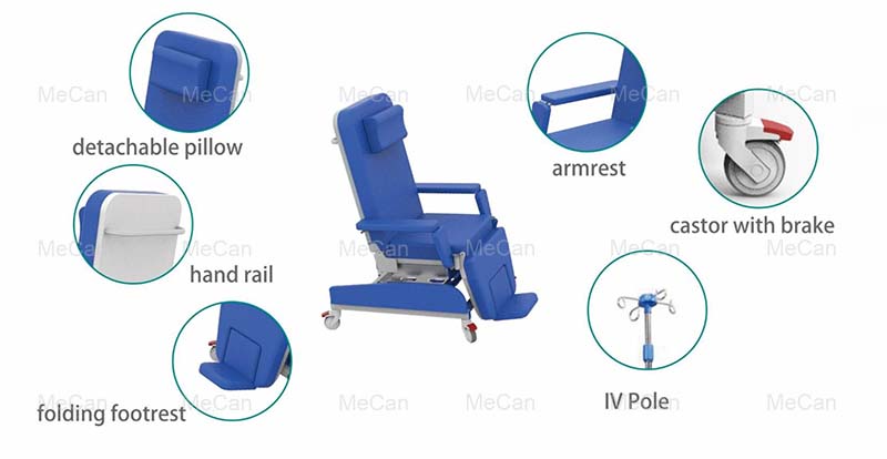 捐血椅的主要特點：