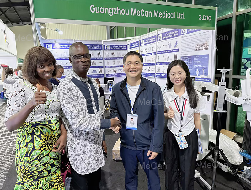 Photos with customers at the at the MEDIC WEST AFRICA 45th exhibition