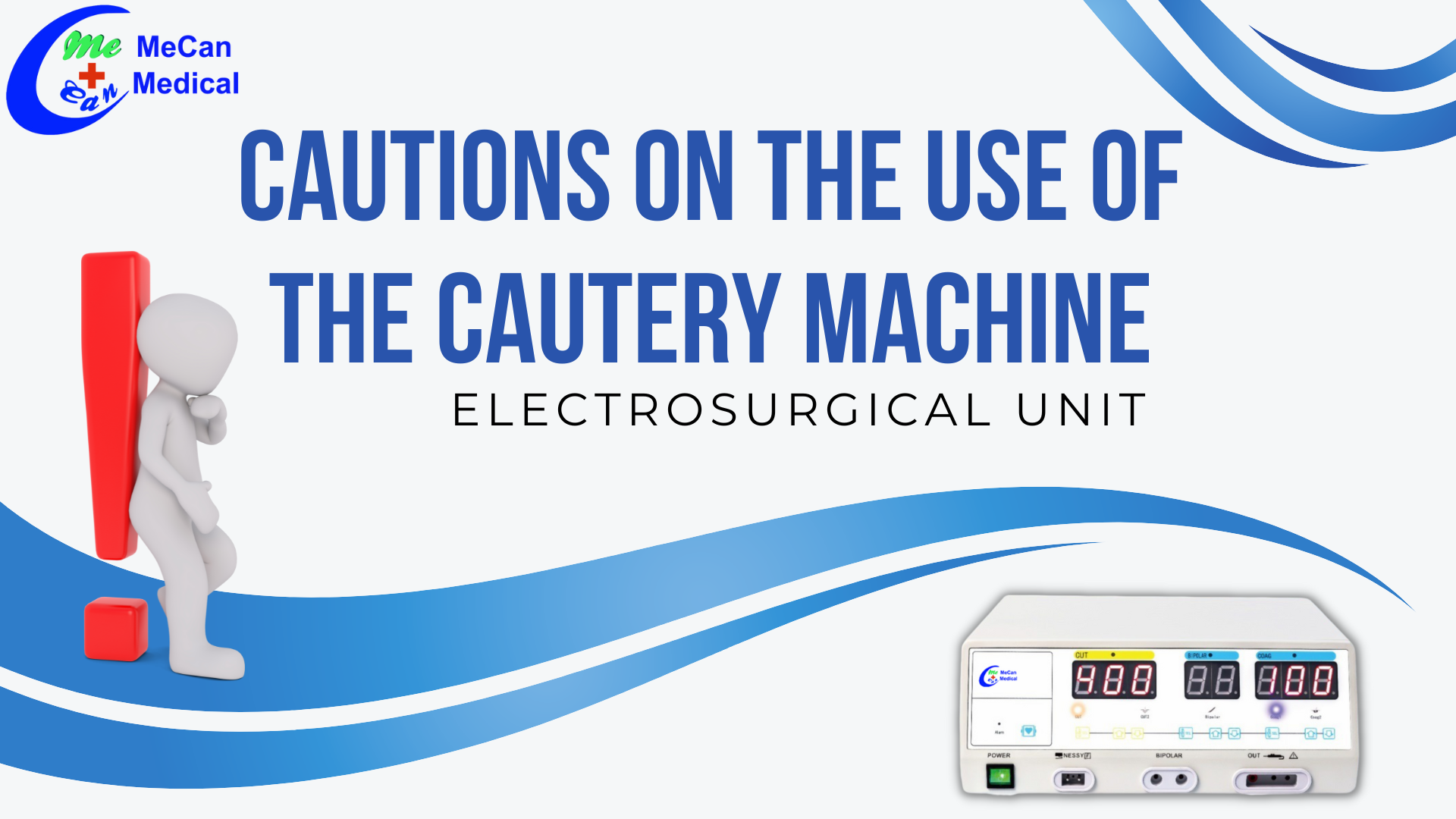 Précautions à l'usage de la machine à cautérisation (unité d'électrochirurgie)