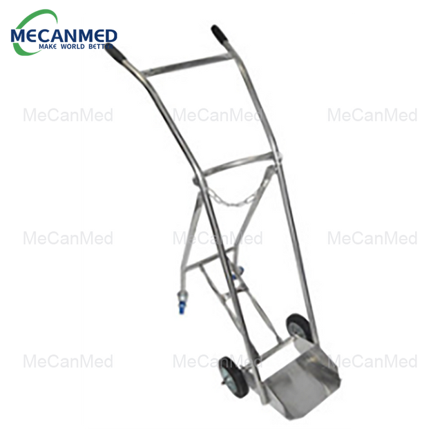 Stainless Steel Oxygen Cylinder Cart
