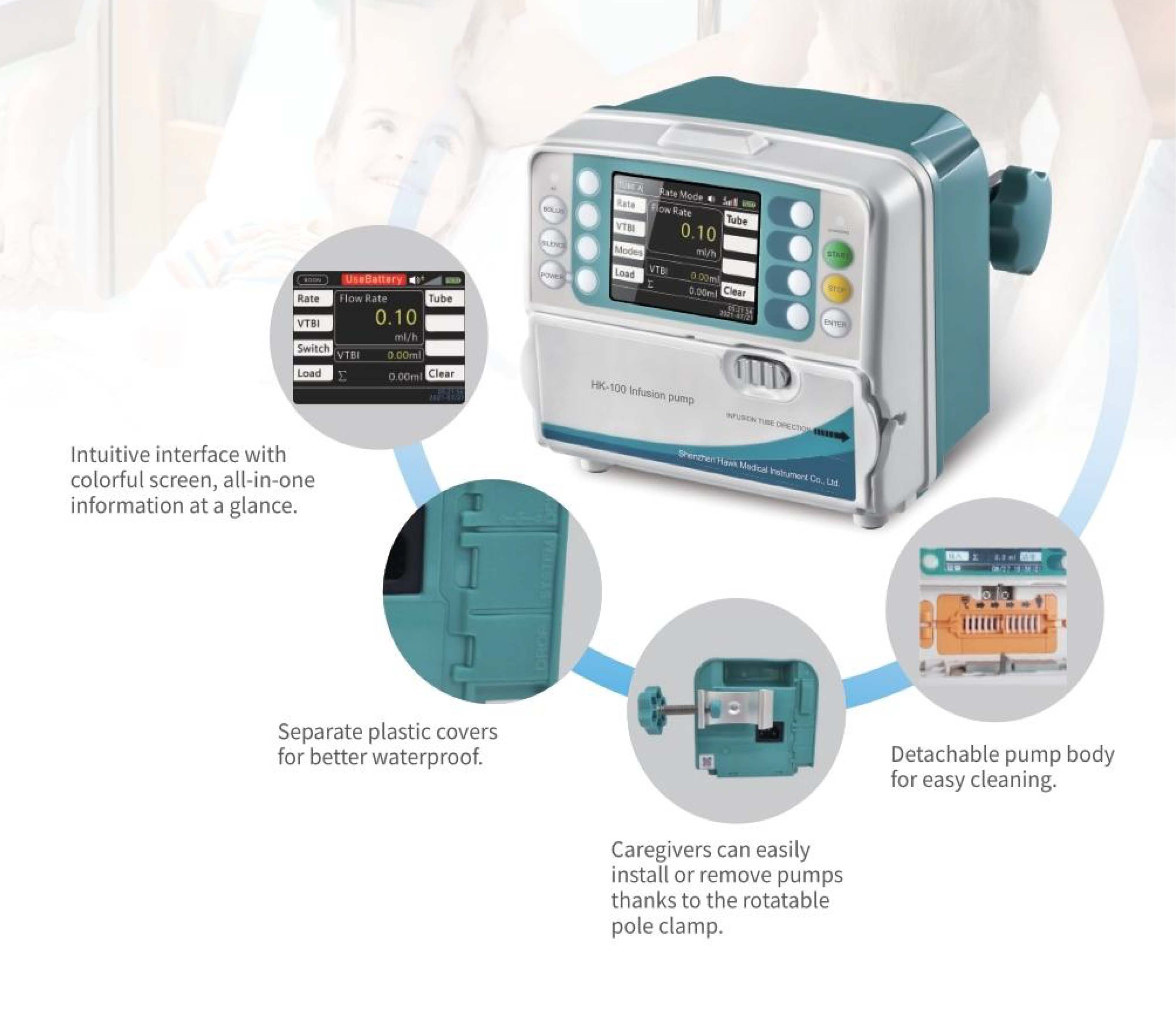 Best Portable Electric Medical Emergency Infusion Pump Company - MeCan ...