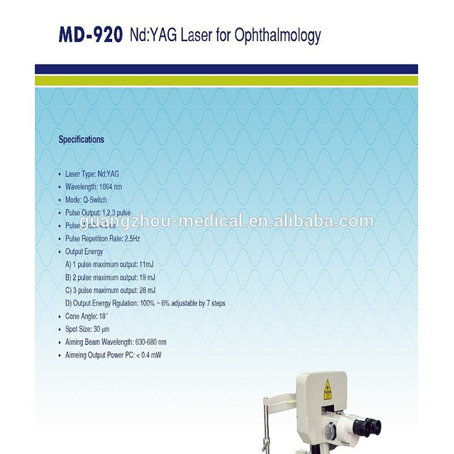 Ophthalmologic Nd:YAG Laser