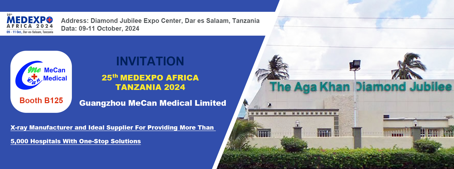 Invitation To Medexpo Africa 2024 - Visit MeCan's Booth B125