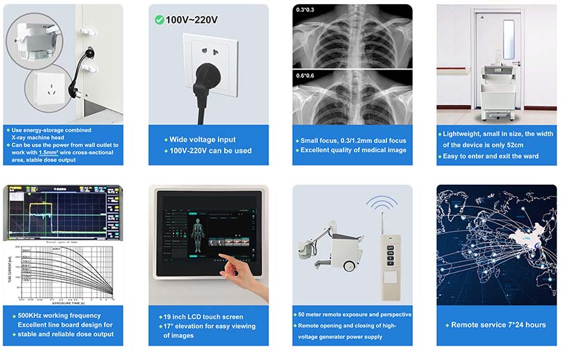 32KW Digital Mobile X-ray Machine features