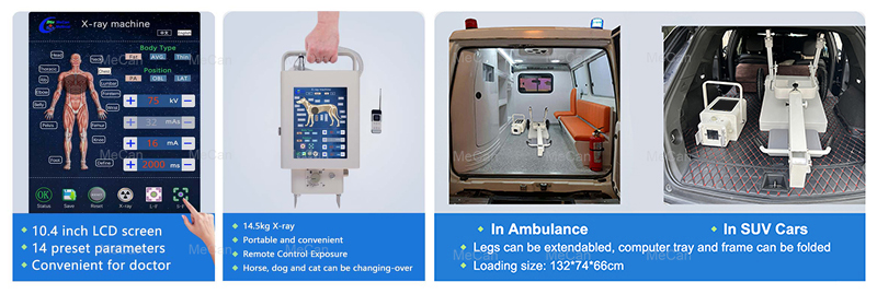 Features of 5.6KW Touch Screen Mobile X-Ray Machine
