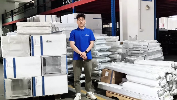 MeCanMed QC inspector conducting the Zero-Defect QC Protocol on custom lab benches for a Georgia medical facility.
