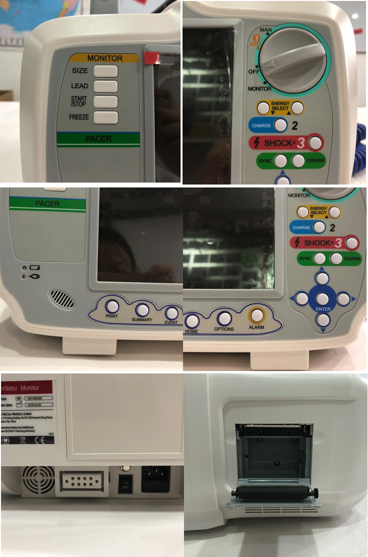 Defib Buttons Customized Biphasic Automatic AED Defibrillator Monitor manufacturers ...
