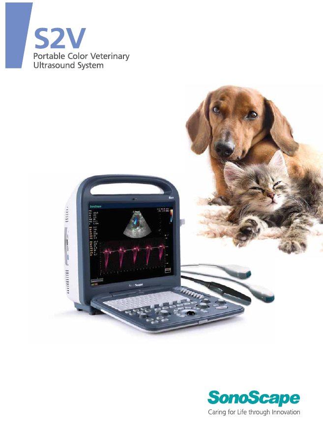 Scanner à ultrasons portable vétérinaire en gros Machine à ultrasons  Doppler couleur portable vétérinaire pour animaux Sonoscape S2V à bon prix  - MeCan Medical du fabricant chinois - Mecanmedical.Technologie