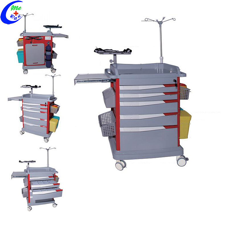 Best Quality Medication Emergency Trolley for Hospital Factory