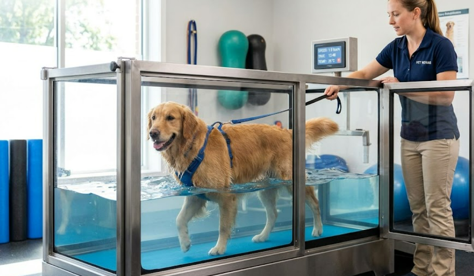 dog underwater treadmill