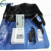 Complete MECANMED dog cardiopulmonary resuscitation training setup including simulated dog on pad, control device, tubing, and accessories for emergency animal rescue practice.