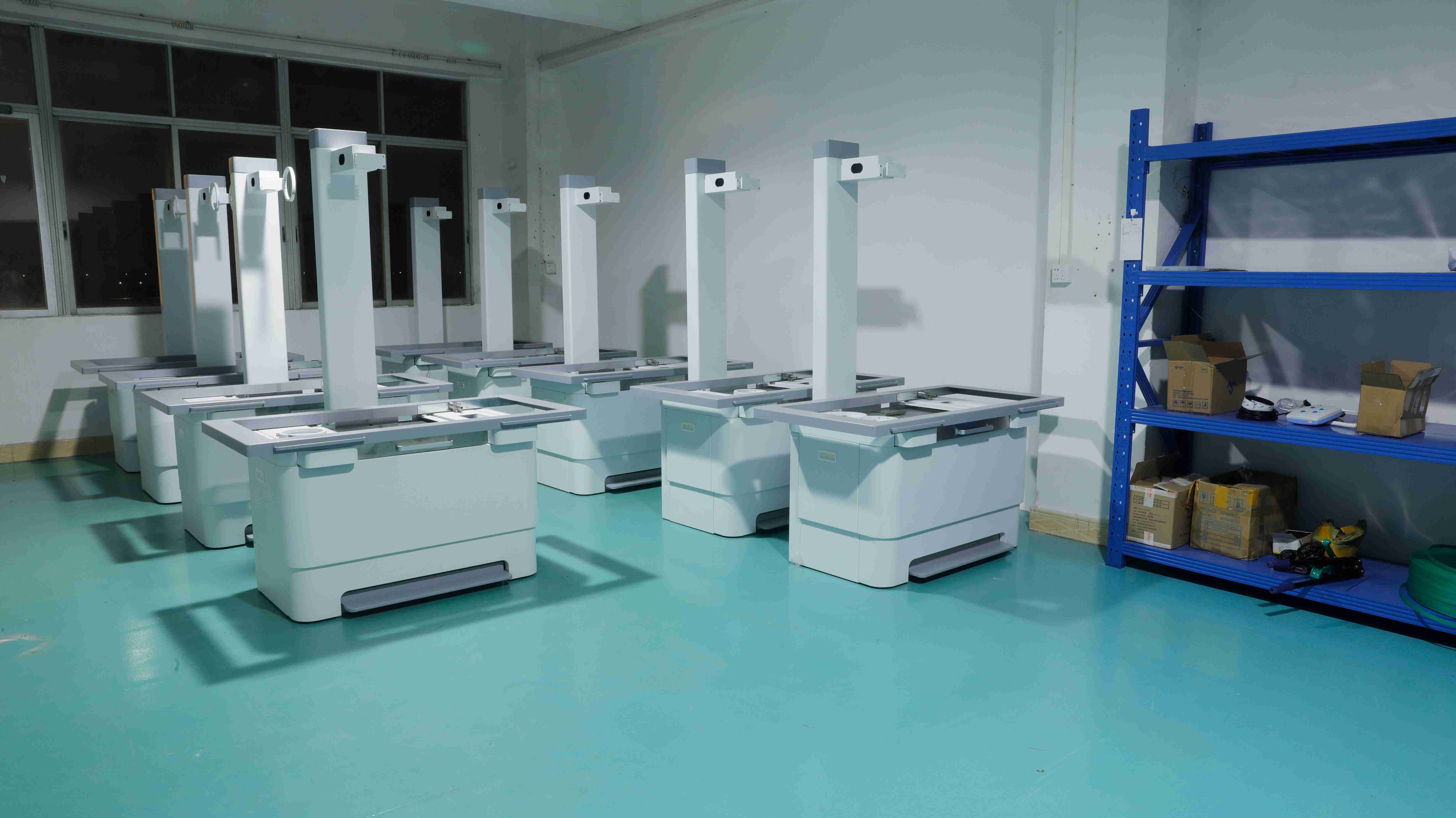 X-ray machine semi-finished product interval