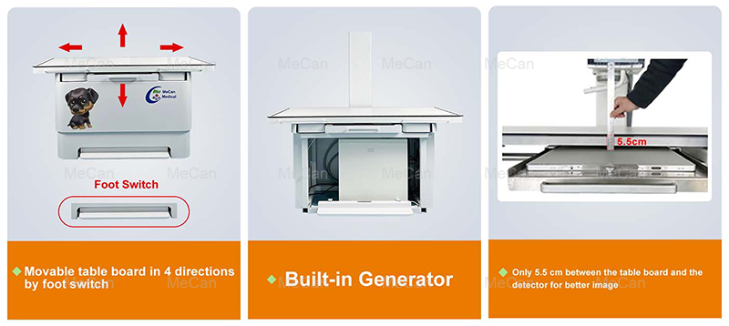 Features of our Veterinary X Ray Table