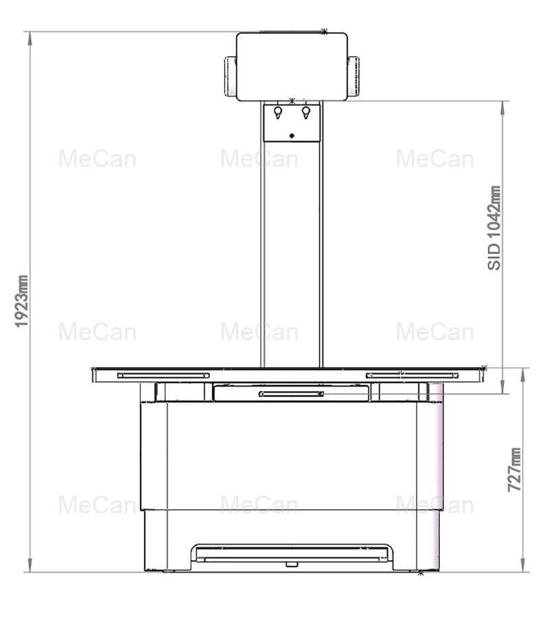 产品尺寸图 20KW-32KW vet x ray machine