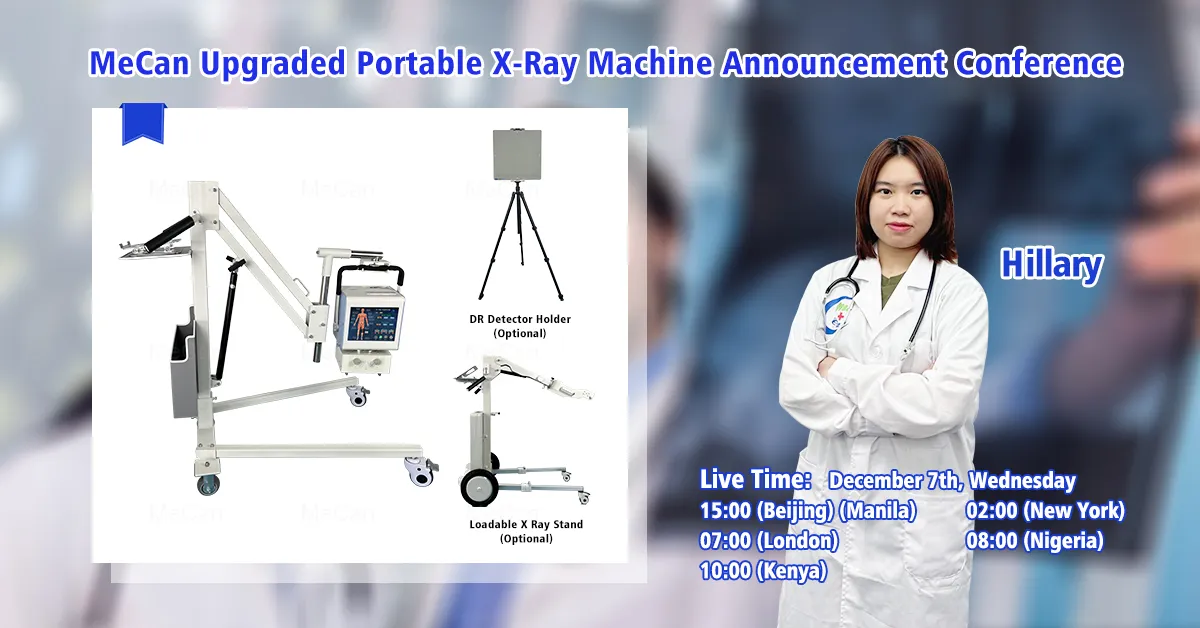LiveStream Den nyligen uppgraderade bärbara röntgenmaskinen kommer att lanseras snart MeCan Medical