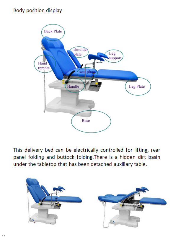 Electric Gynecology Operation Table