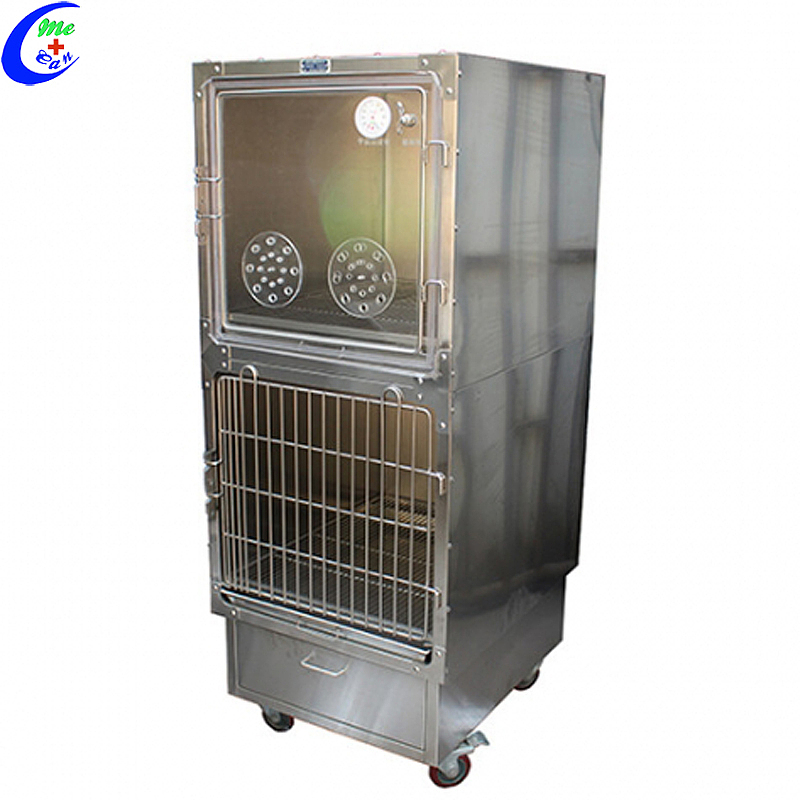 Customized Veterinary Equipment Stainless Steel Oxygen Cage for Animal manufacturers From China