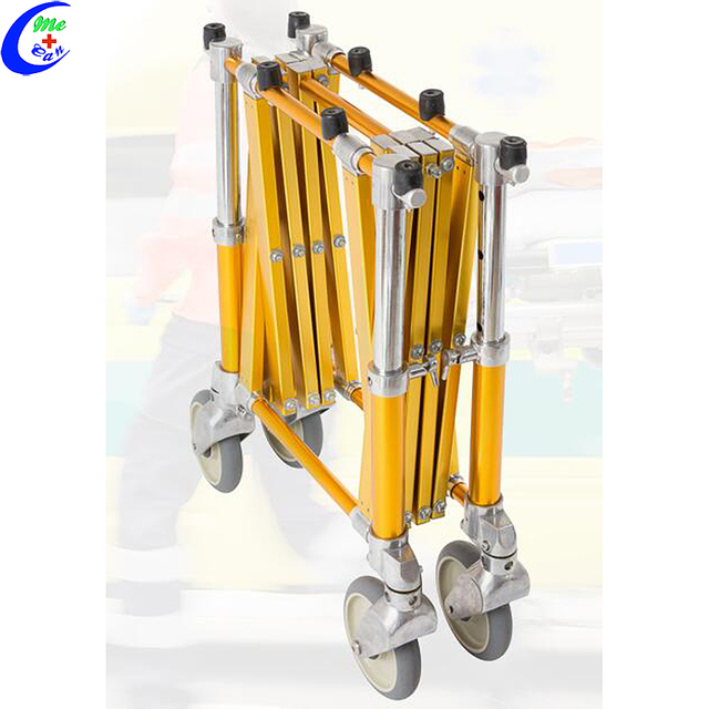 China Aluminum Alloy Funeral Folding Coffin Trolley Morturay Cart manufacturers - MeCan Medical